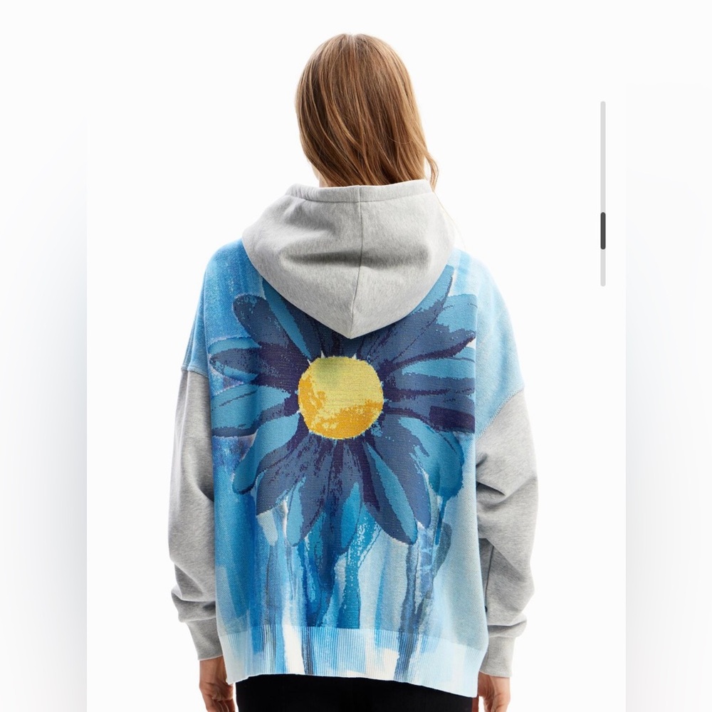 Desigual OVERSIZE DAISY ZIP HOODIE